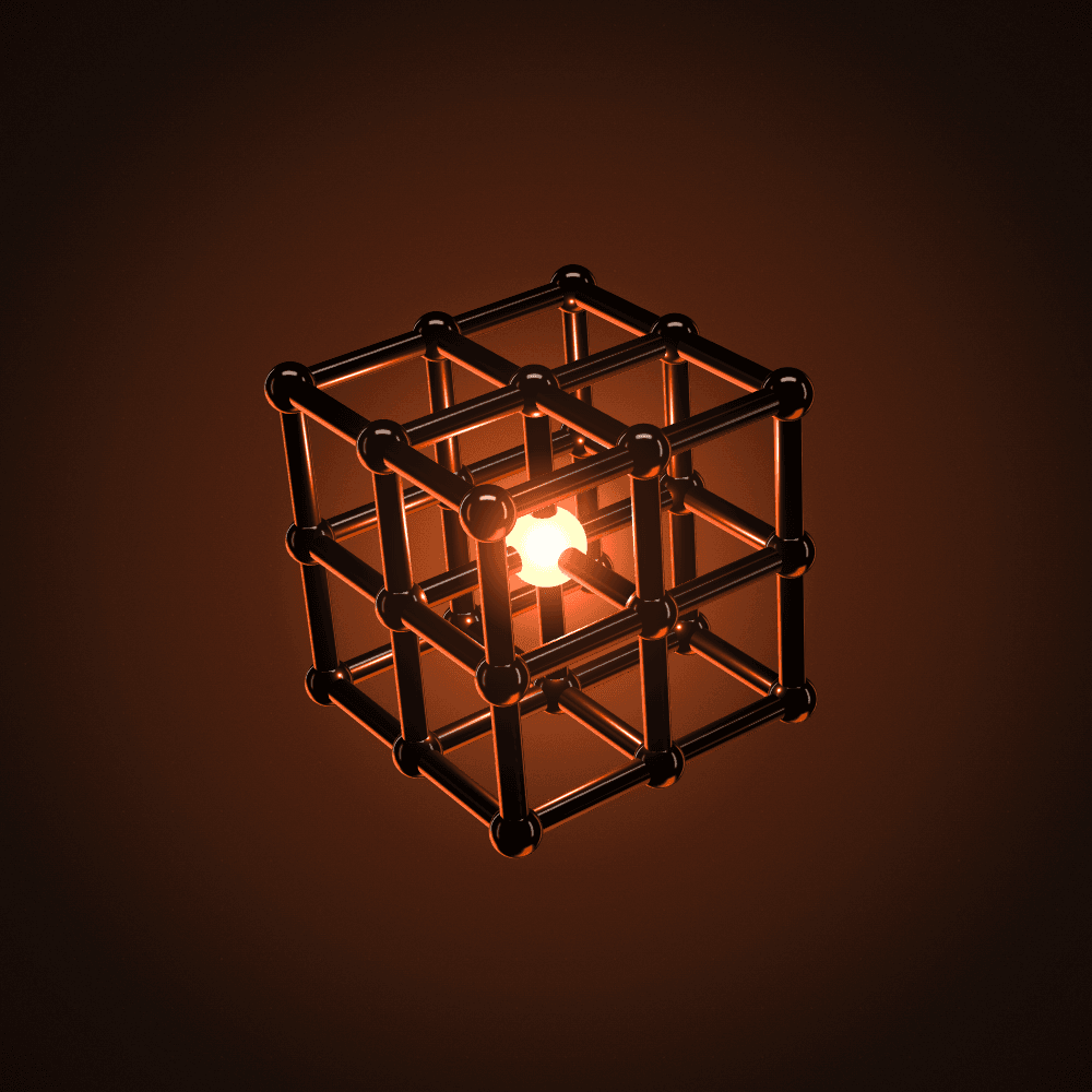The Lattice object: a steel lattice holding a molten core